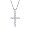 Classic Cross Necklace S925 Silver Pendant Moissanite 4.0mm D-Class 2